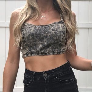 Small Gray Crop Top from Urban Outfitters